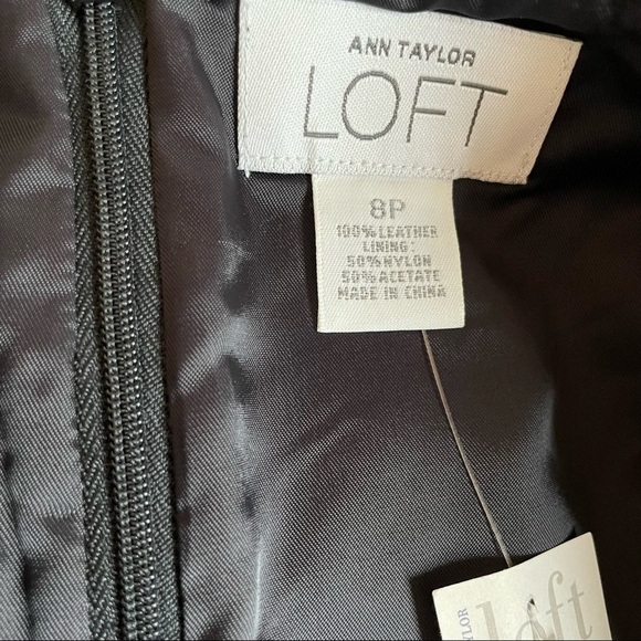 Loft | Black Leather Skirt - Picture 4 of 6